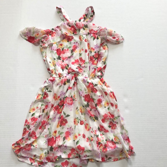 cold shoulder kids dress